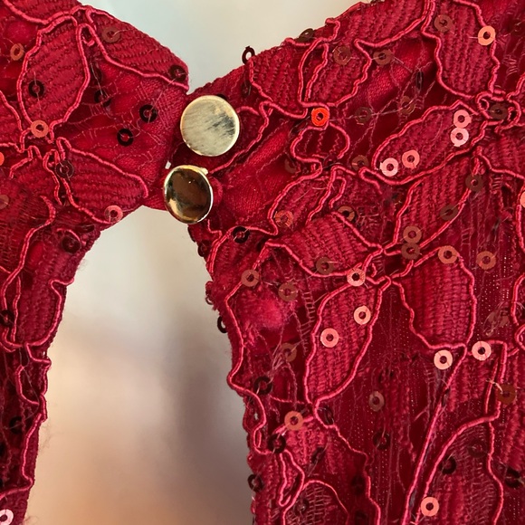 Julia Jordan Sequenced Red Jump suite size 4 - Picture 8 of 10